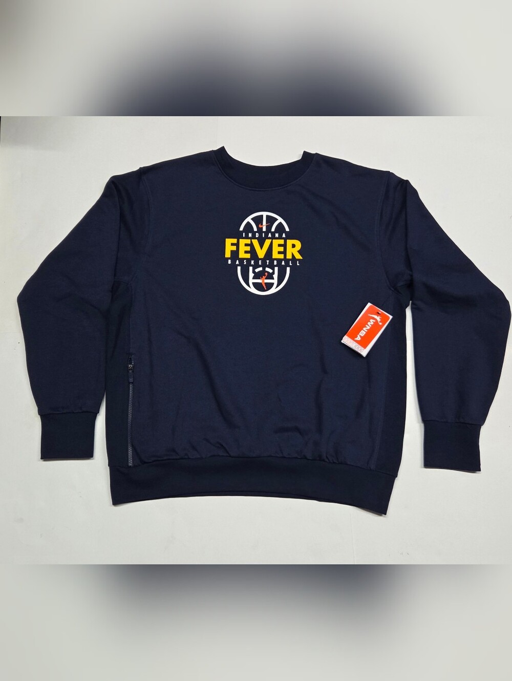 Nike Indiana Fever WNBA On Court  Practice Dri-Fit Unisex Zipper Side Pocket...